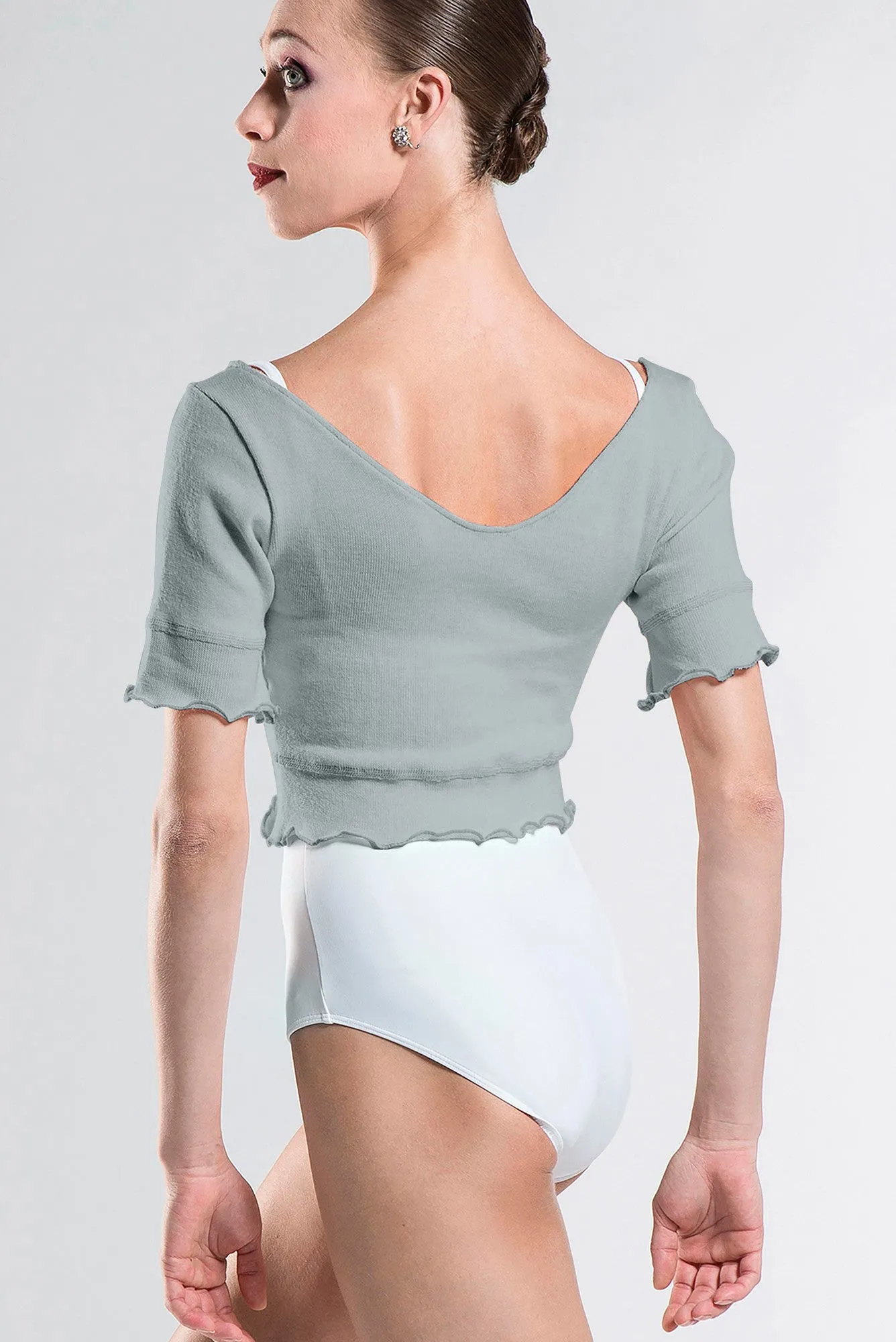 ウェアモア ナヤ 半袖クロップトップセーター（全3色）Wear Moi NAYA