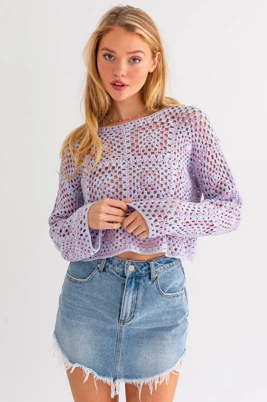 70's Doll Crochet Sweater