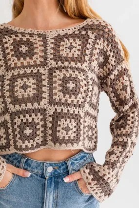 70's Doll Crochet Sweater