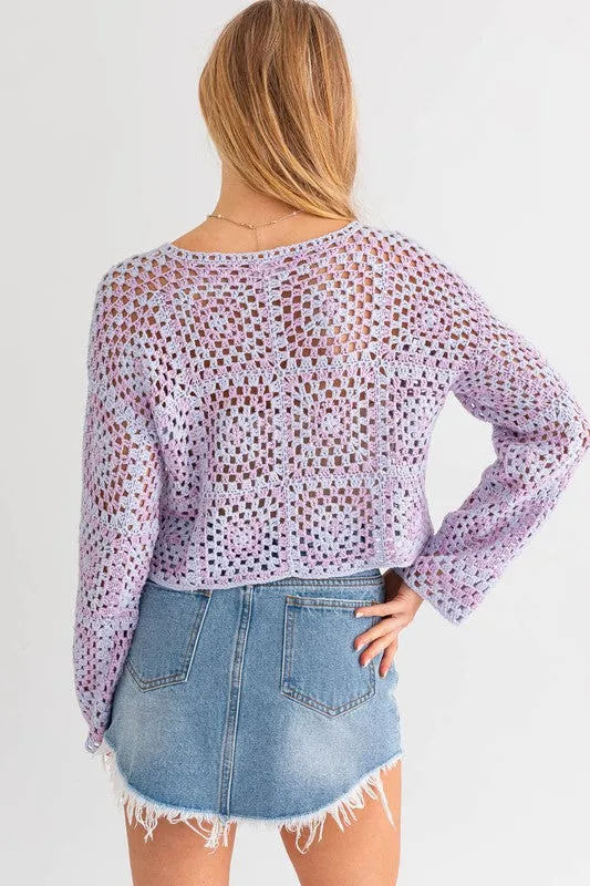 70's Doll Crochet Sweater