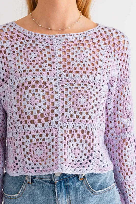 70's Doll Crochet Sweater