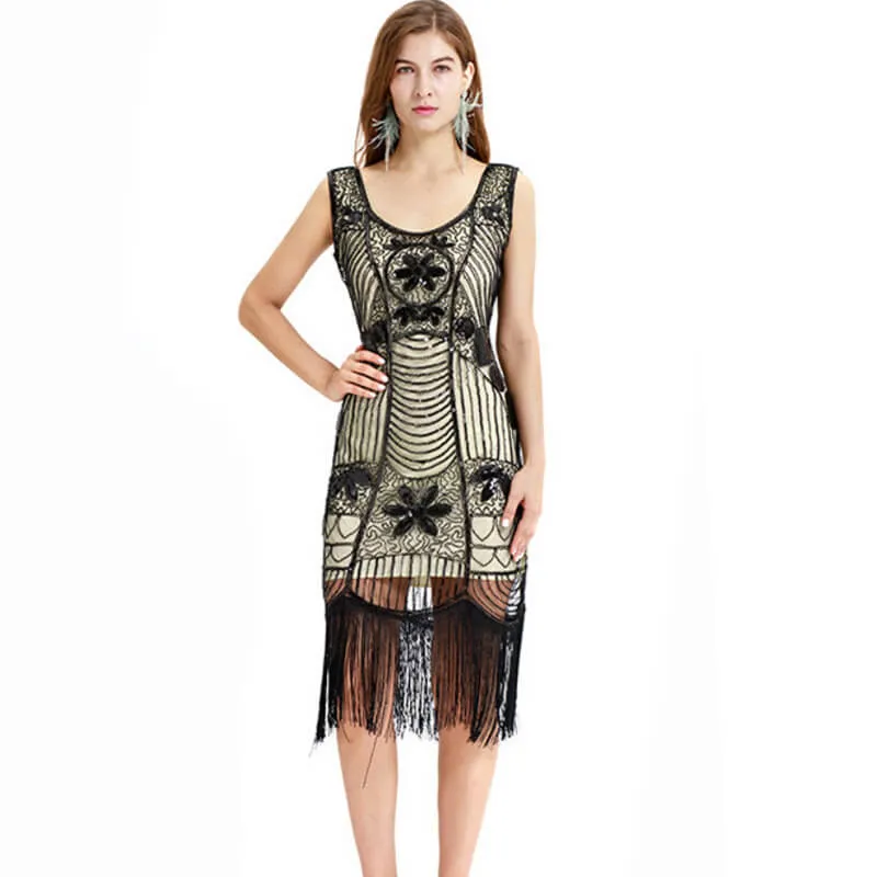 A-Line Round Neck Sleeveless Dress