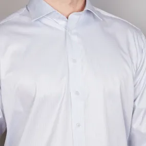 Abelard - Long Sleeve Business Shirt - Stripe - Sky Blue & Pale Pink