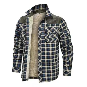 Angelo Ricci™ Designer Winter Fleece Lumberjack Plaid Shirt