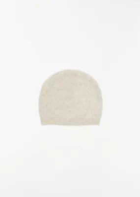 Archie Wool Cashmere Beanie — Snow Melange