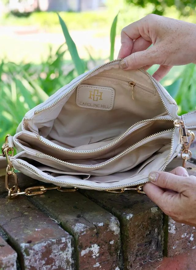 Ariana Crossbody Pearl Quilted DQ