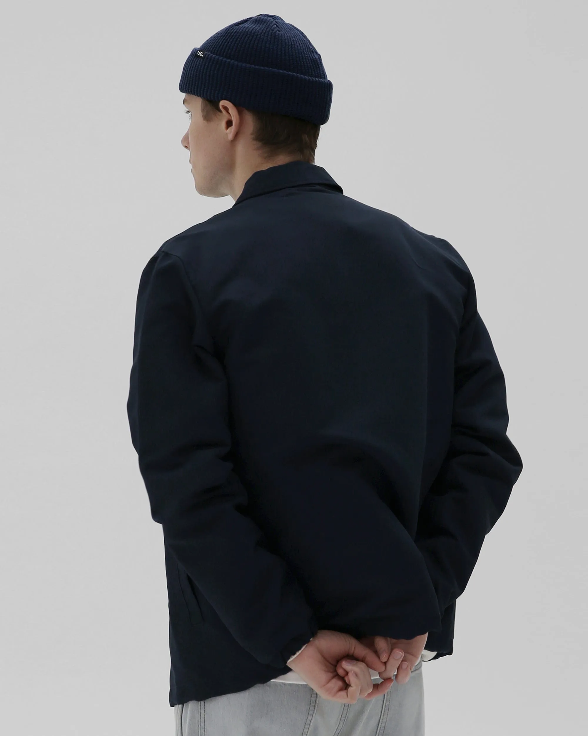 BEANIE / MARINE FIT / DOUBLE TAB / W BLUE