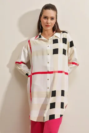 BGD Women Patterned Tunic - Red - Avondale