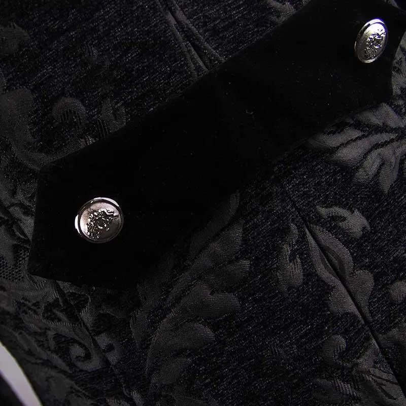 'Blood Confetti' Jacquard Gothic Coat