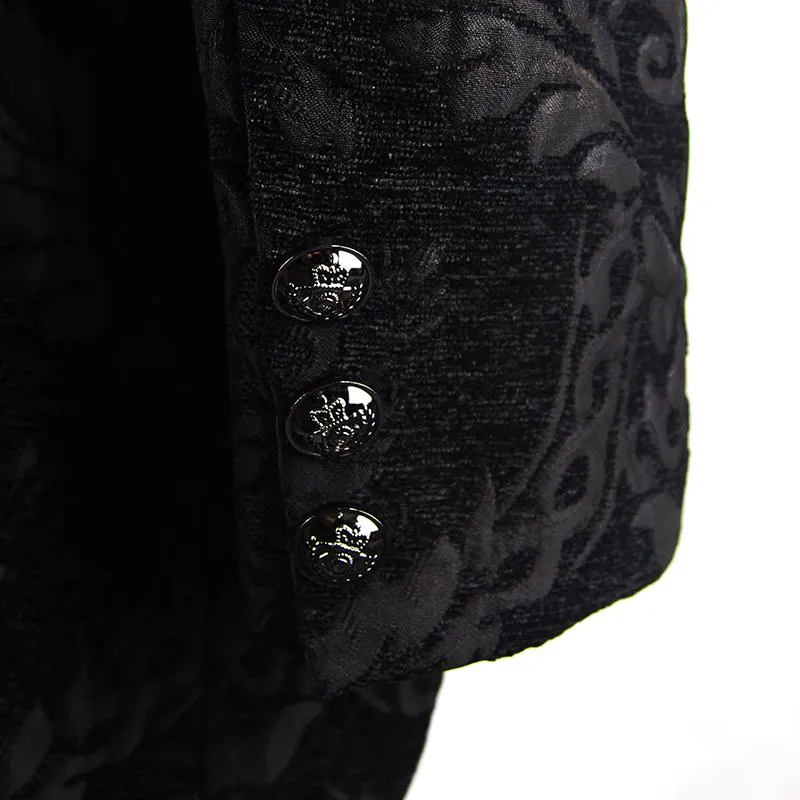 'Blood Confetti' Jacquard Gothic Coat