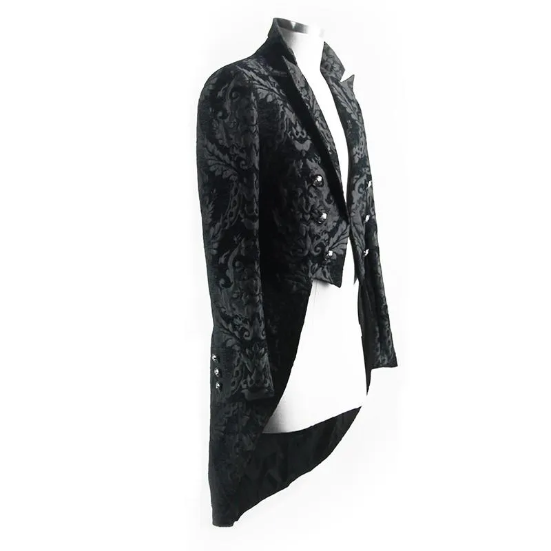 'Blood Confetti' Jacquard Gothic Coat