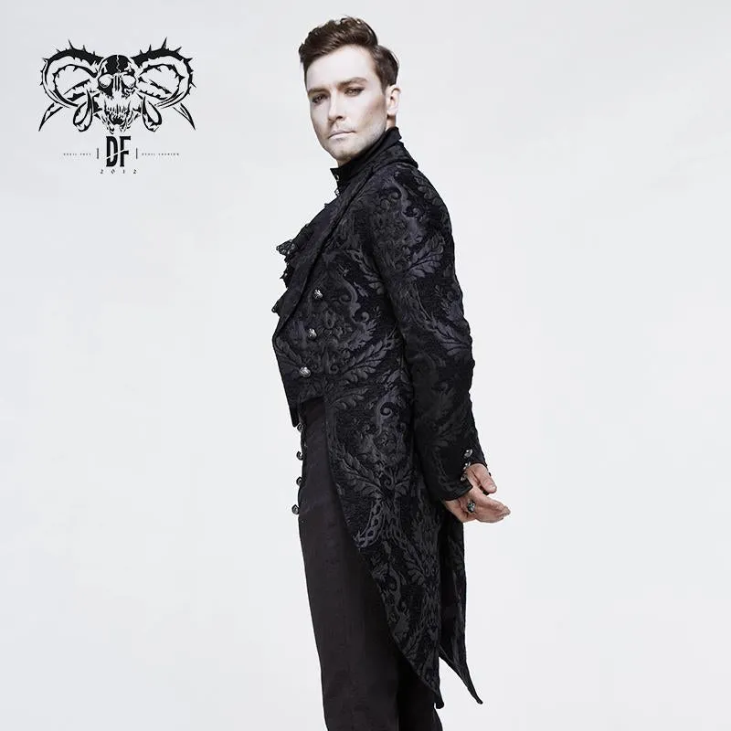 'Blood Confetti' Jacquard Gothic Coat
