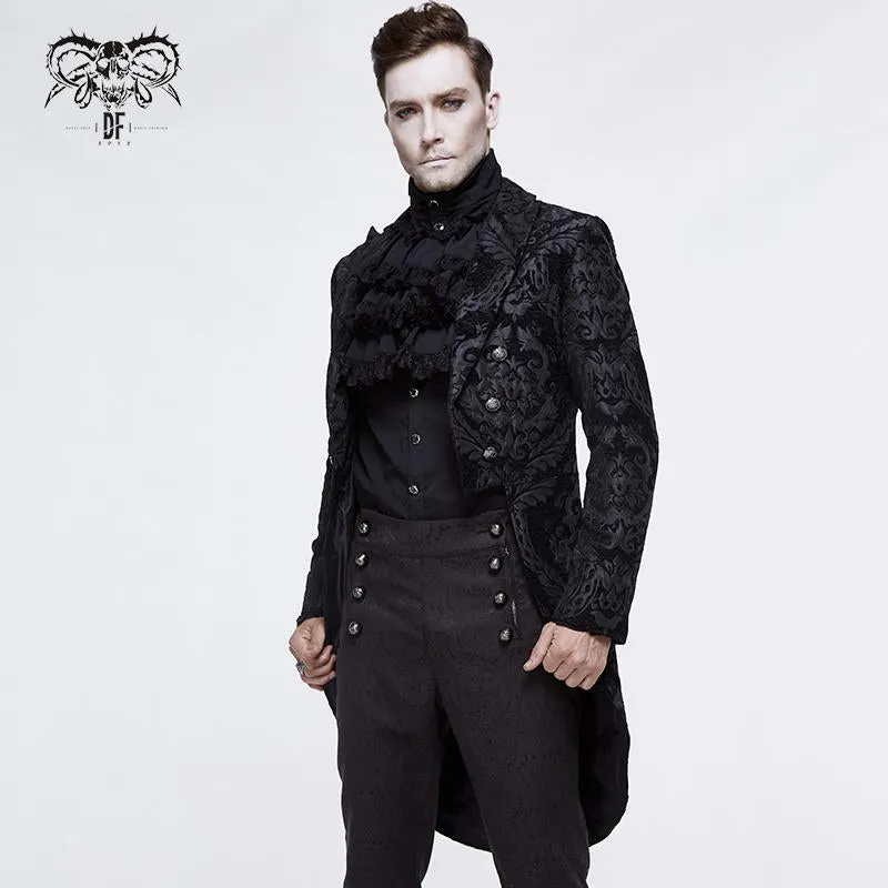 'Blood Confetti' Jacquard Gothic Coat