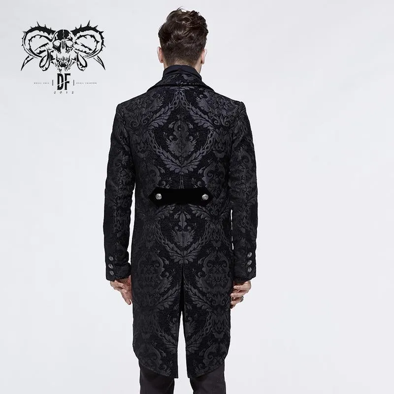 'Blood Confetti' Jacquard Gothic Coat