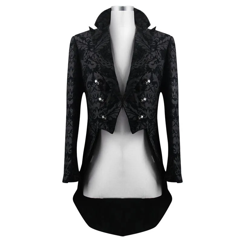 'Blood Confetti' Jacquard Gothic Coat