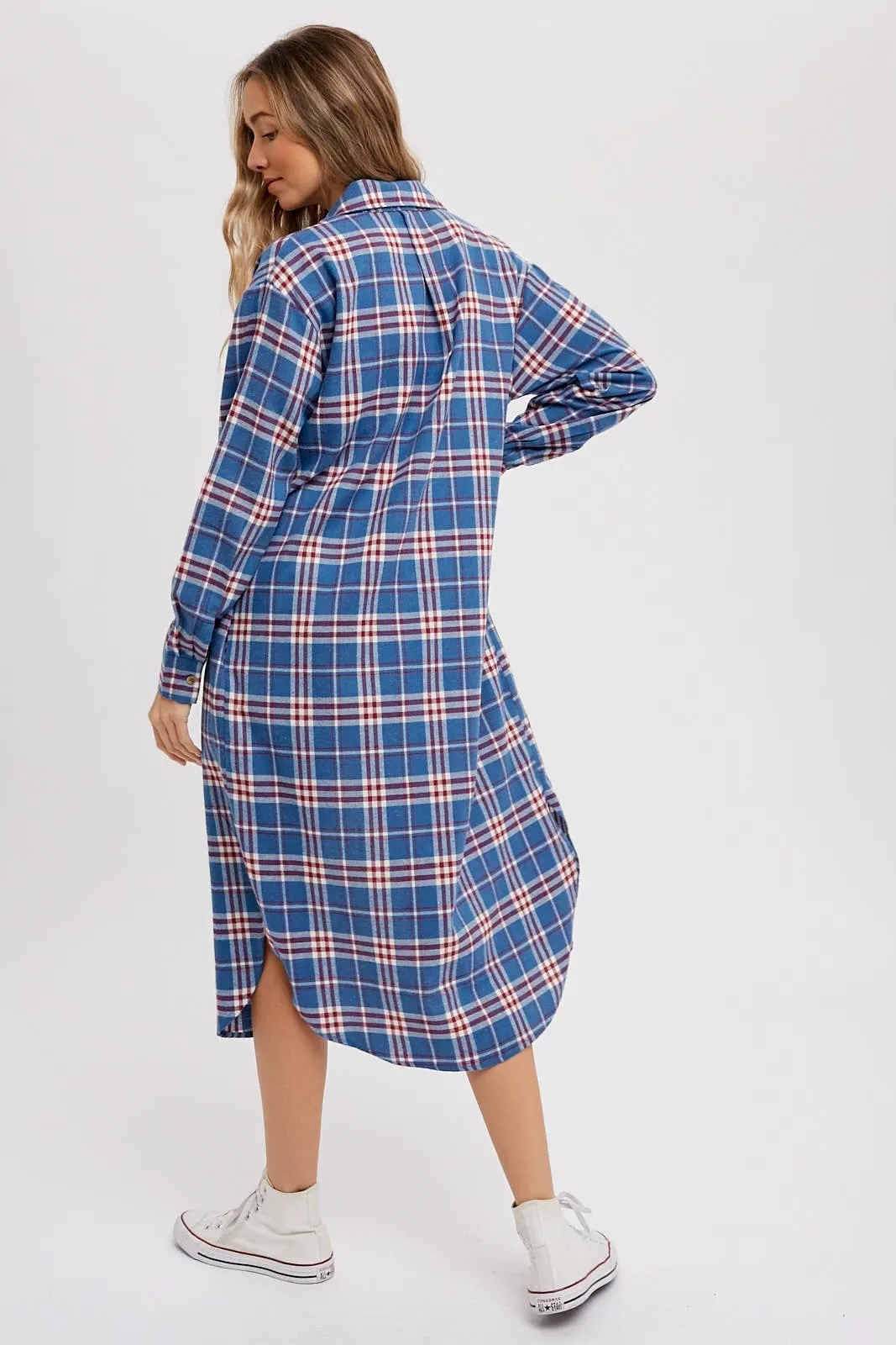 Blue Longline Flannel