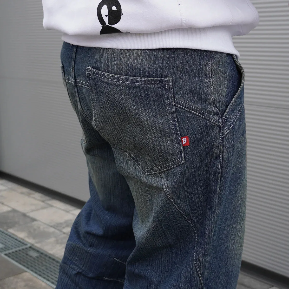 Brachial Jeans Statement - Dark Wash Stripe