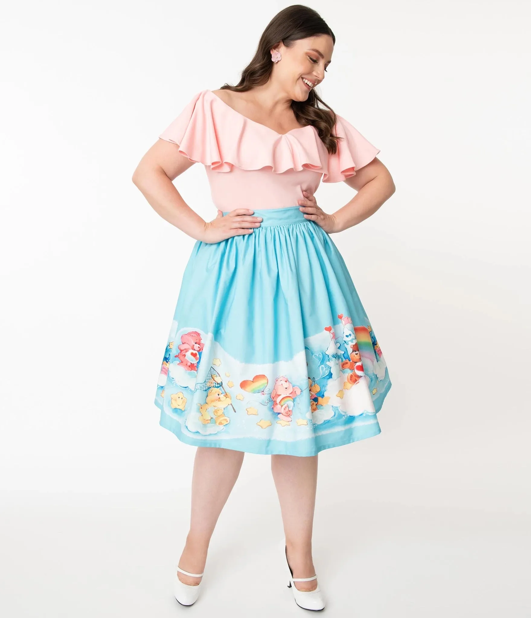 Care Bears In The Clouds Gellar Swing Skirt- Limited Edition