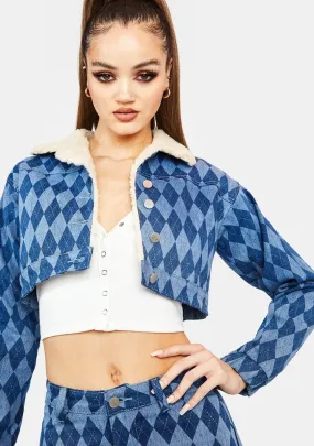 Classy Act Denim Crop Jacket