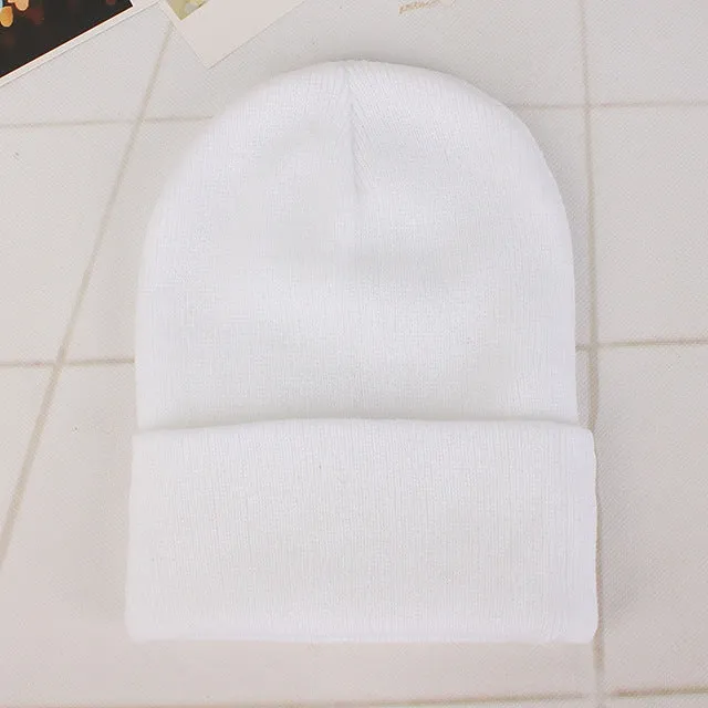 Cozy Solid Color Knit Beanie for All Seasons