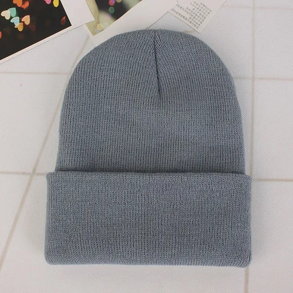 Cozy Solid Color Knit Beanie for All Seasons