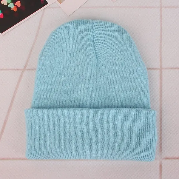 Cozy Solid Color Knit Beanie for All Seasons