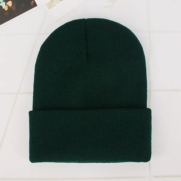 Cozy Solid Color Knit Beanie for All Seasons
