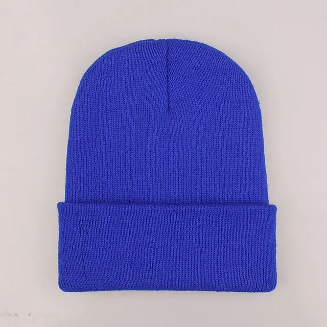 Cozy Solid Color Knit Beanie for All Seasons