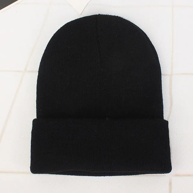Cozy Solid Color Knit Beanie for All Seasons
