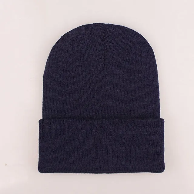 Cozy Solid Color Knit Beanie for All Seasons