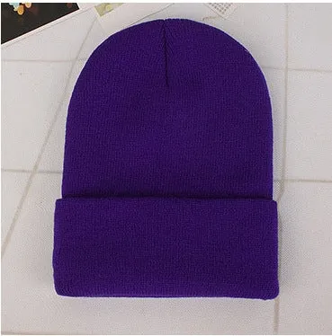 Cozy Solid Color Knit Beanie for All Seasons