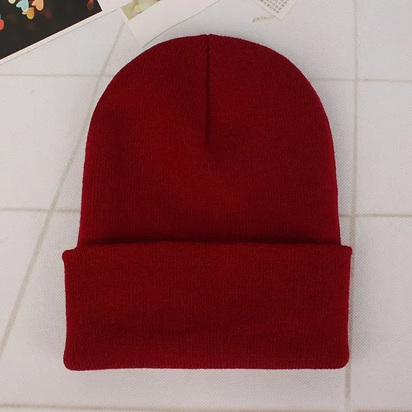 Cozy Solid Color Knit Beanie for All Seasons