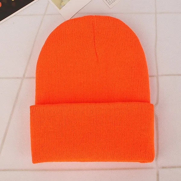 Cozy Solid Color Knit Beanie for All Seasons