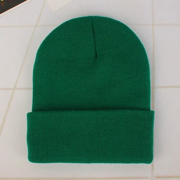 Cozy Solid Color Knit Beanie for All Seasons