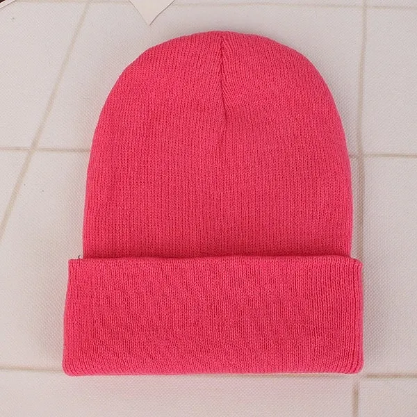 Cozy Solid Color Knit Beanie for All Seasons