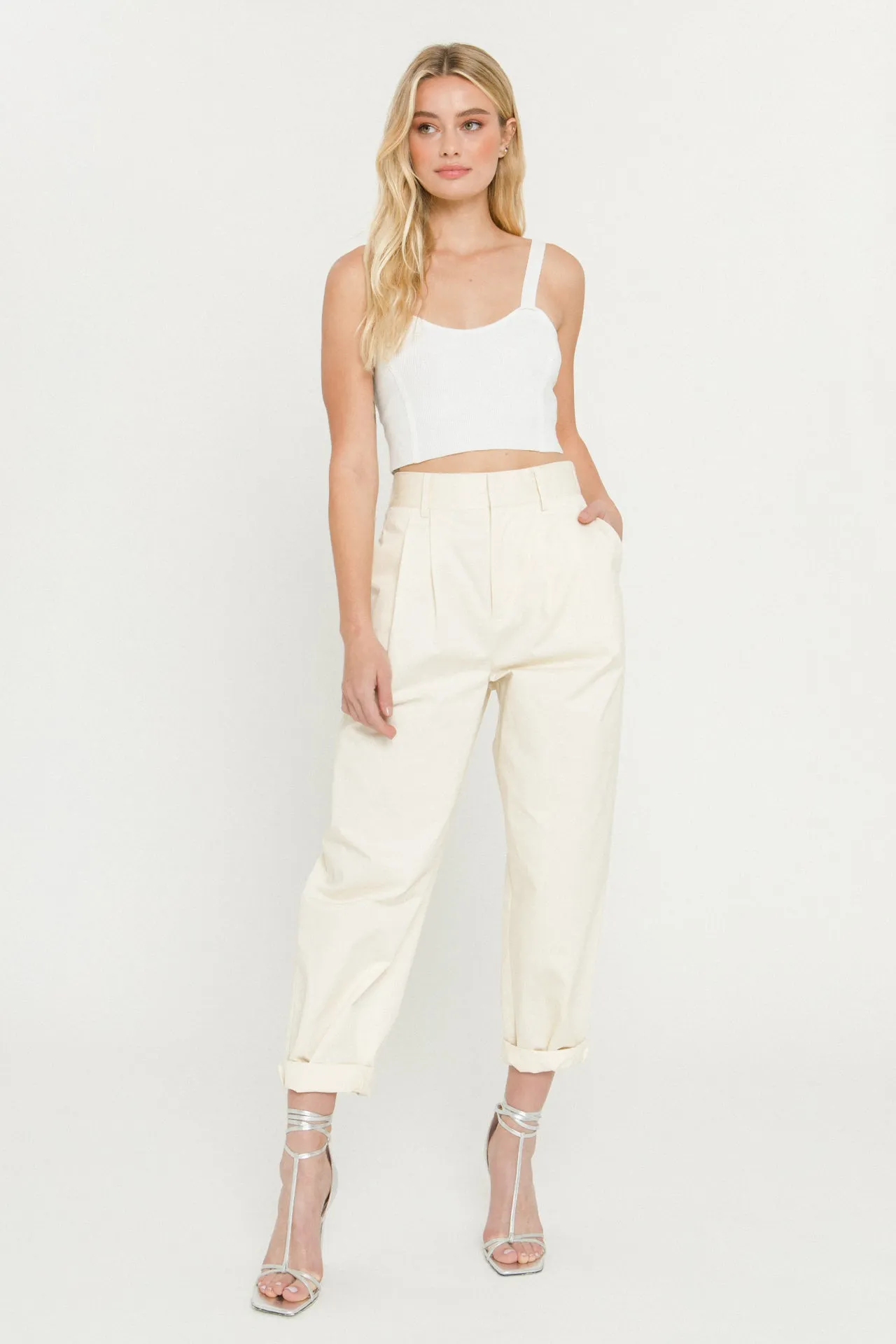 Cropped Knit Top