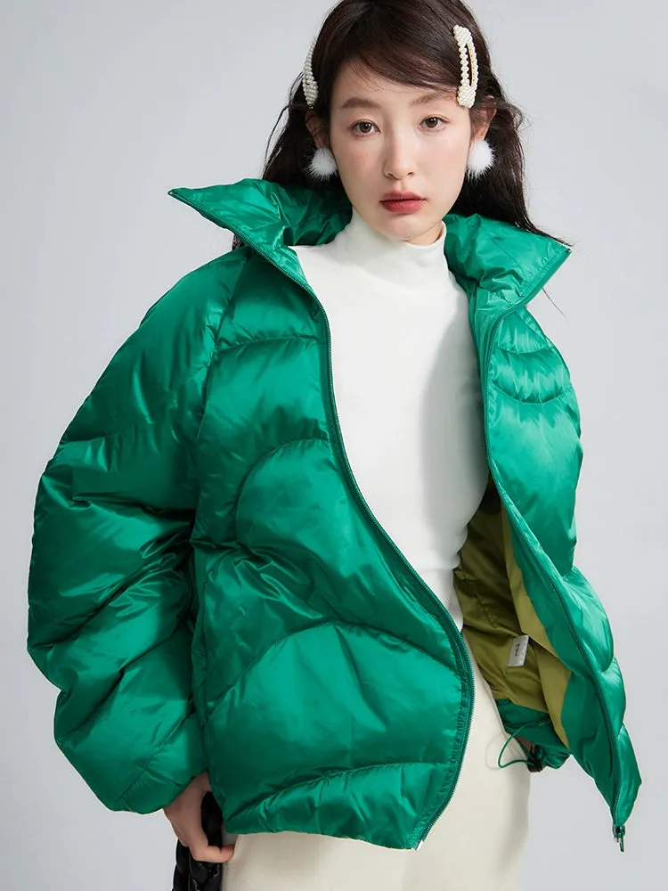 Deconstructed White Duck Down Coat