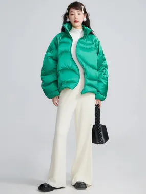 Deconstructed White Duck Down Coat