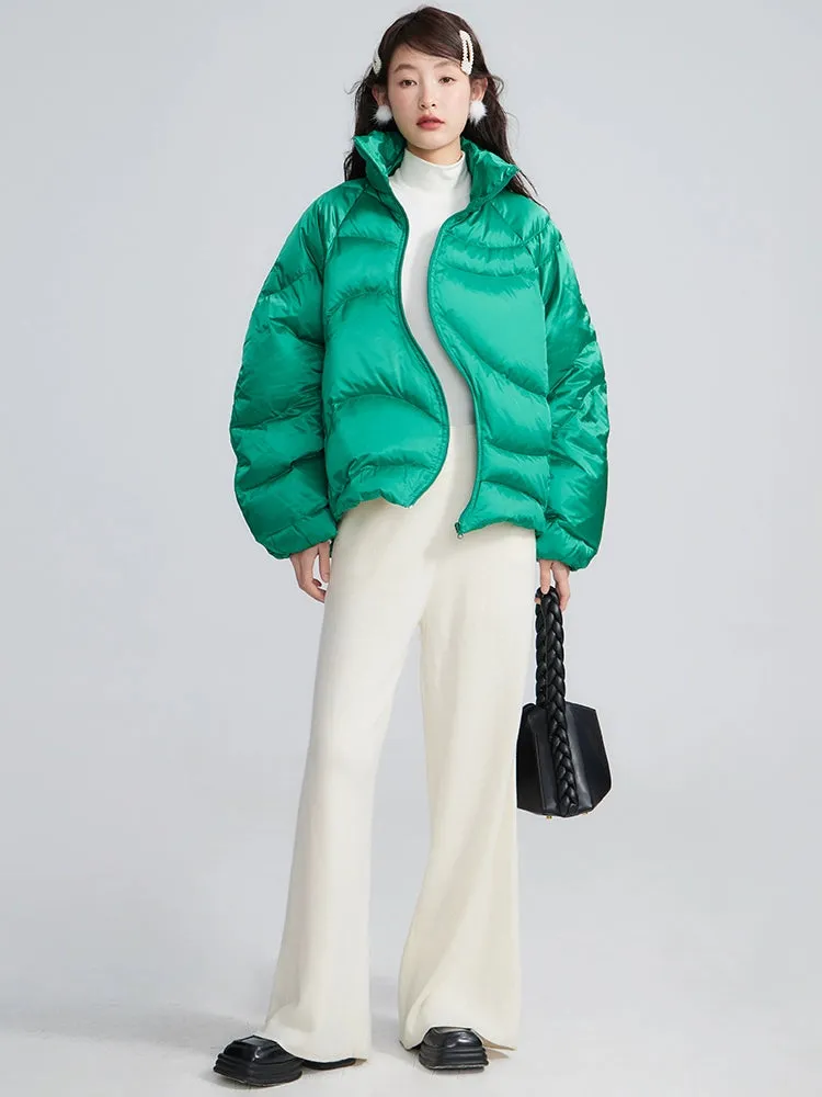 Deconstructed White Duck Down Coat