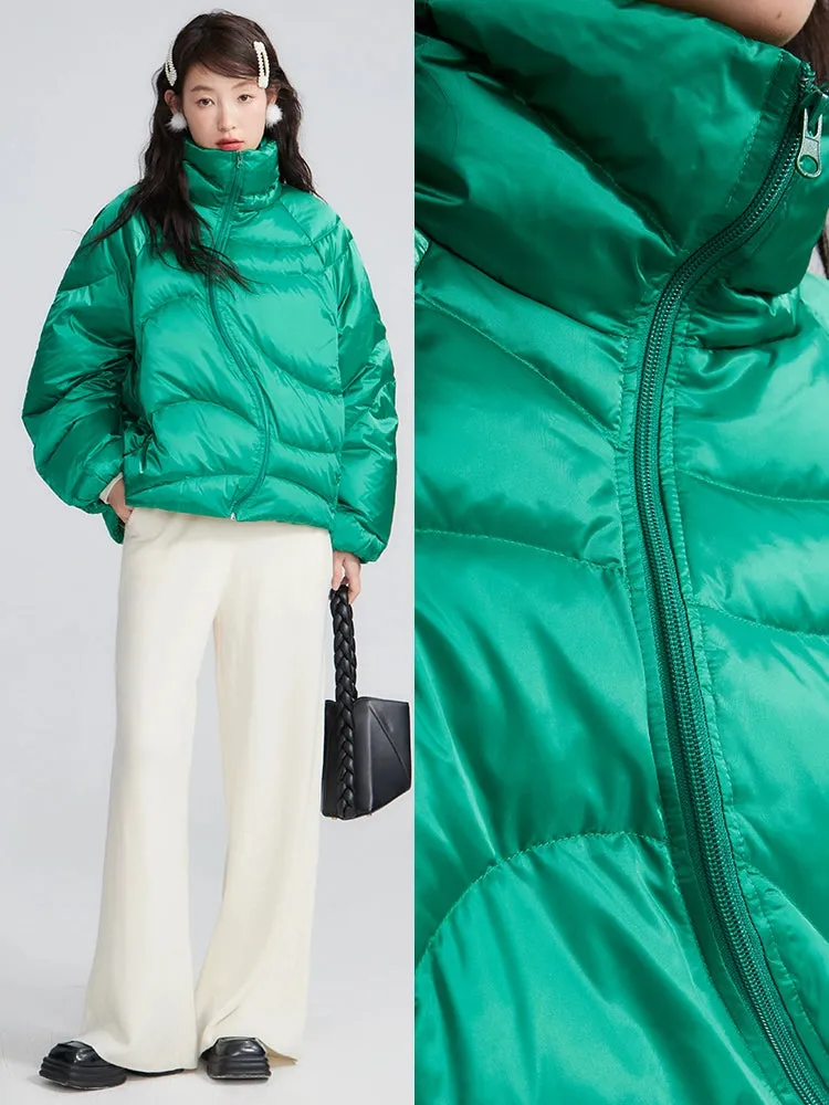 Deconstructed White Duck Down Coat