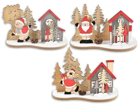 Die Cut 3 Later Christmas Scene Tabletop Decor