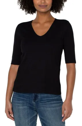 Double Layer Vneck Top
