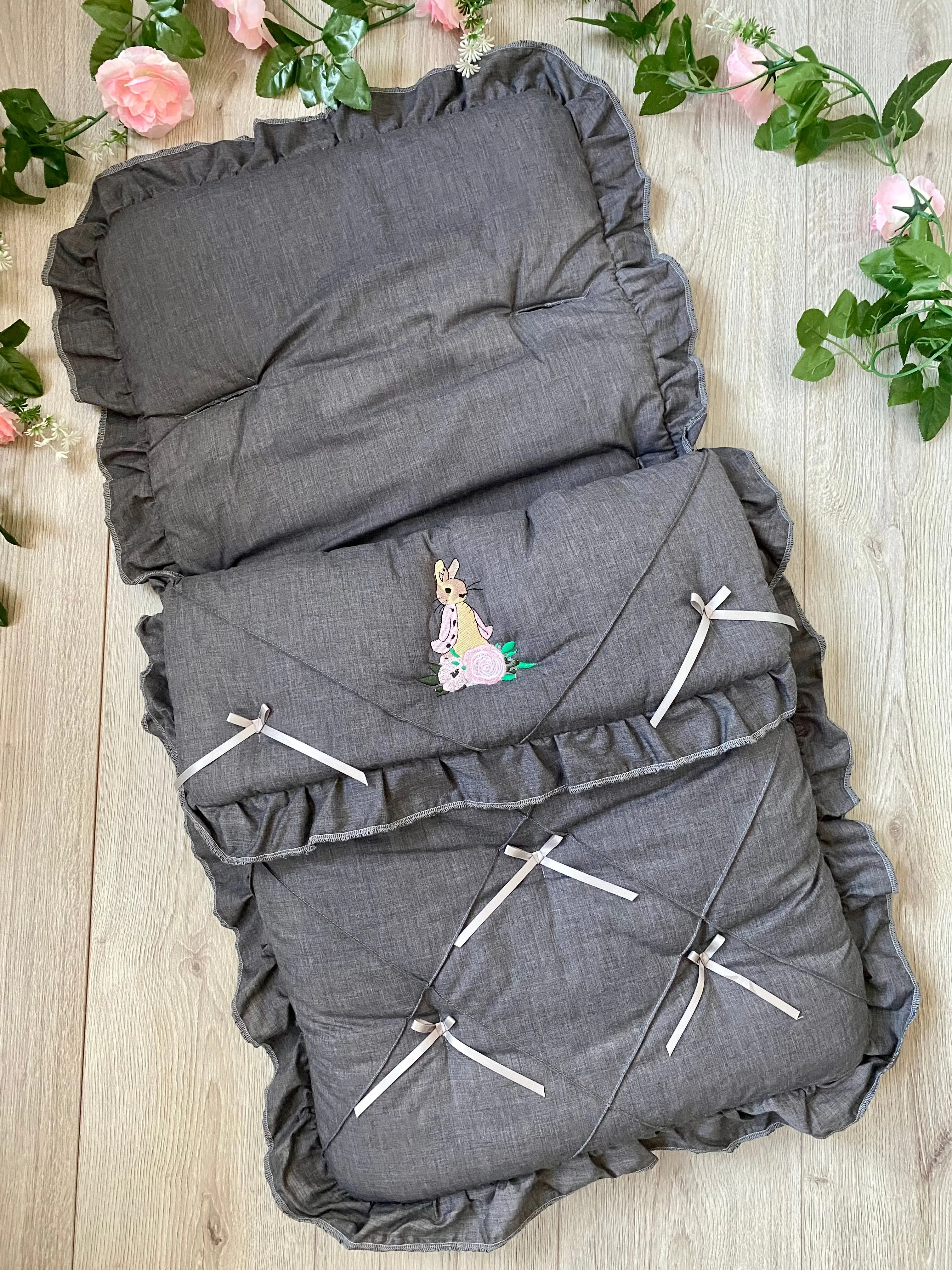 Flopsy Bunny Cosytoes Footmuff - Grey