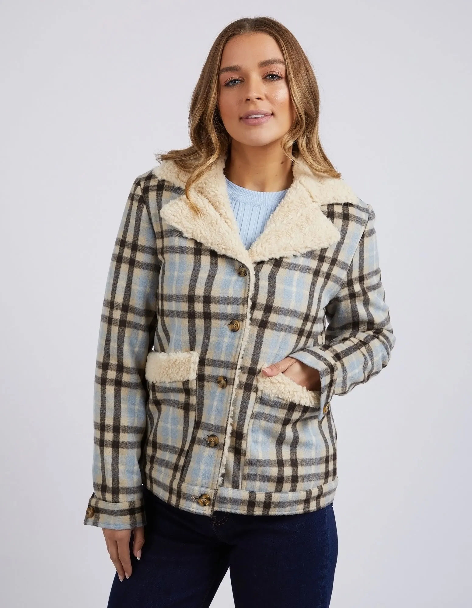 Foxwood Demi Check Jacket 5533001 - Blue Check