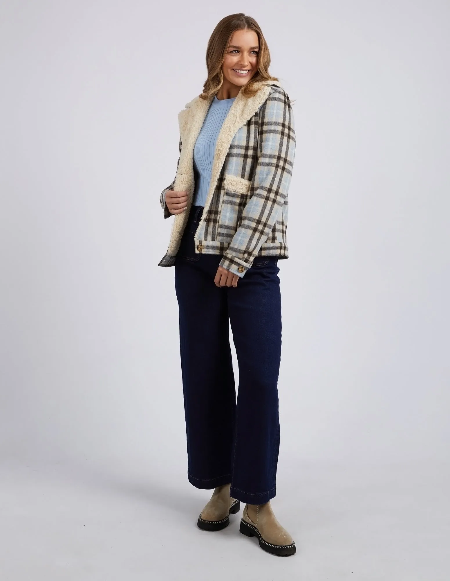 Foxwood Demi Check Jacket 5533001 - Blue Check