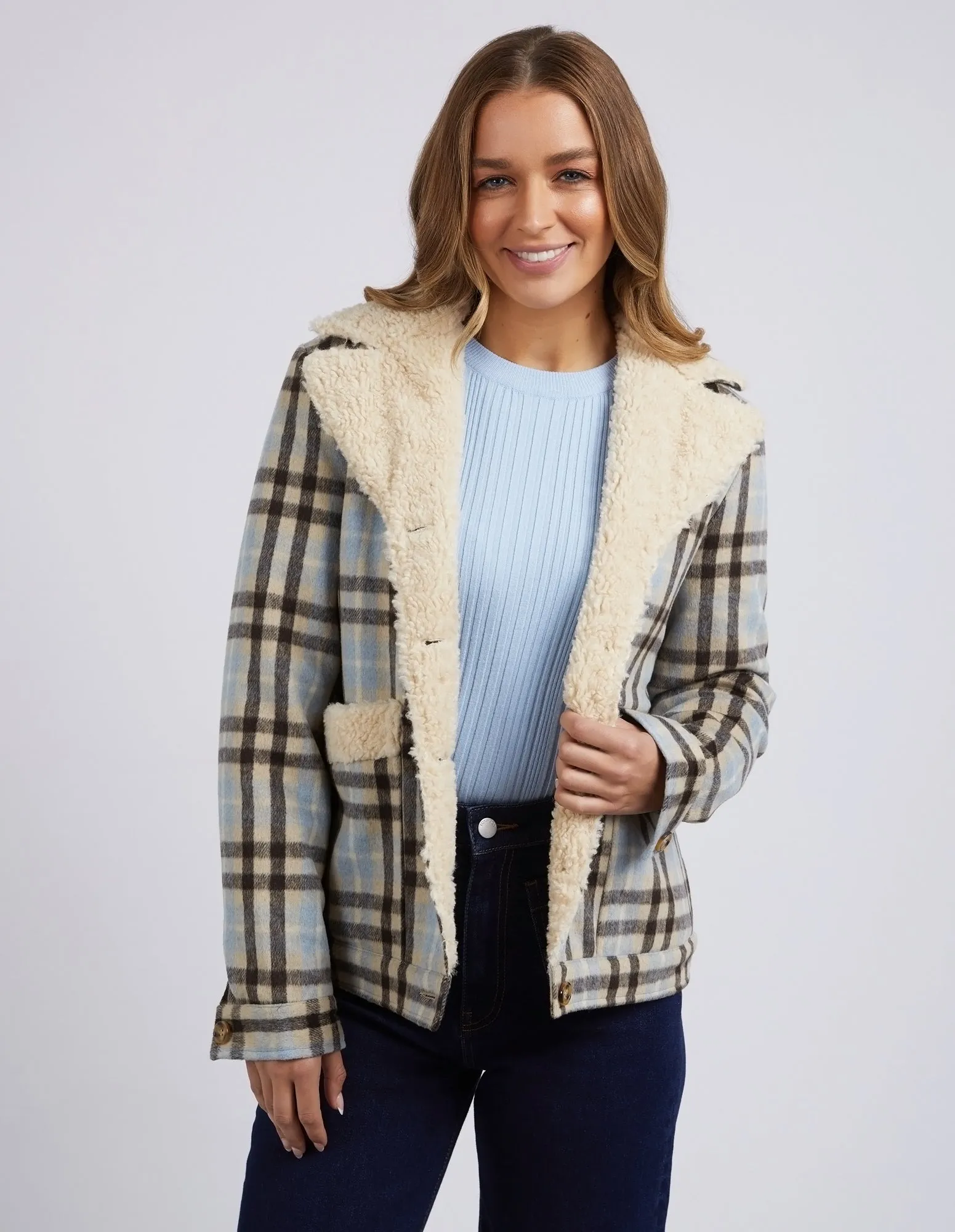 Foxwood Demi Check Jacket 5533001 - Blue Check