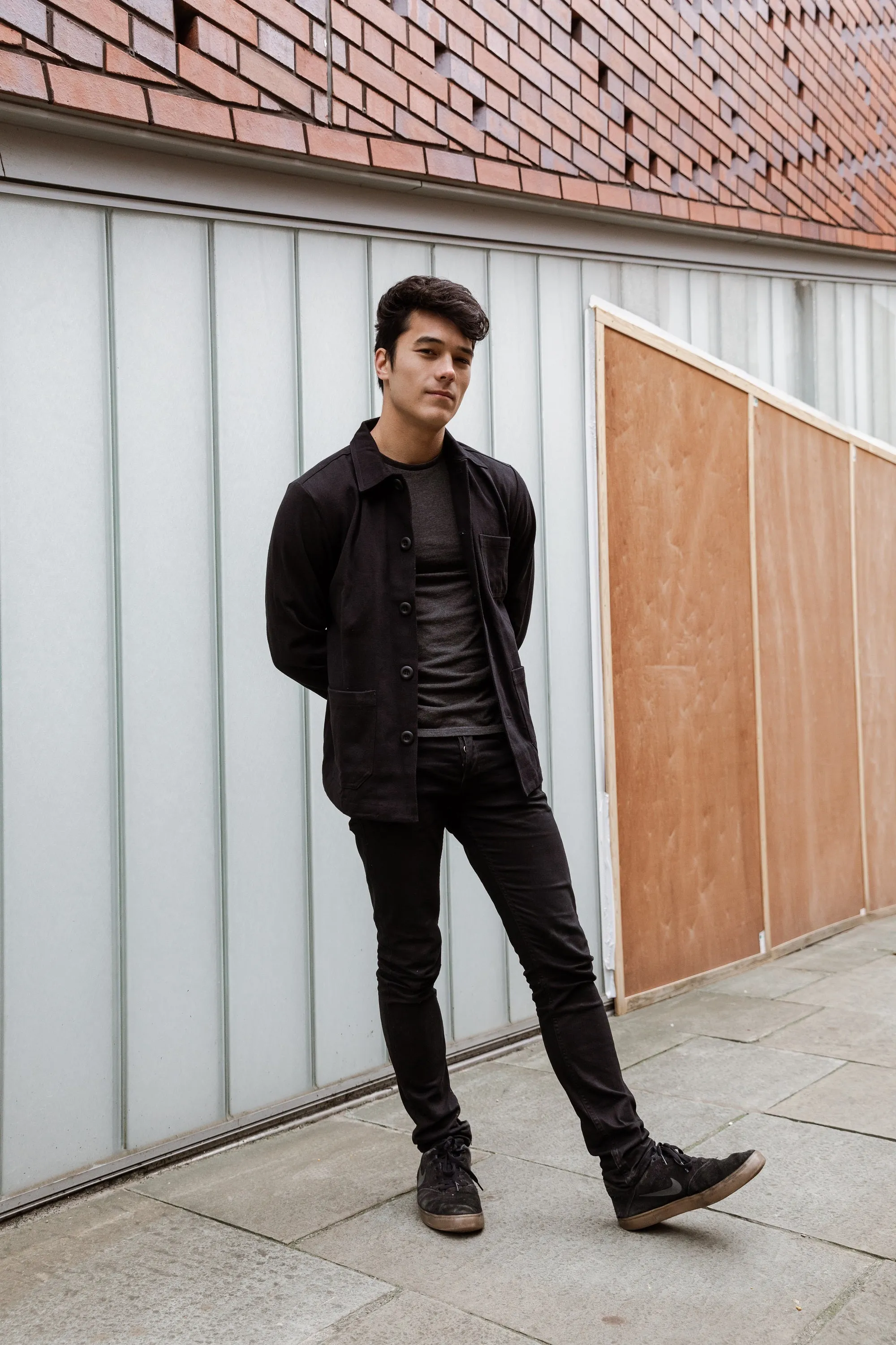 French Chore Jacket Black