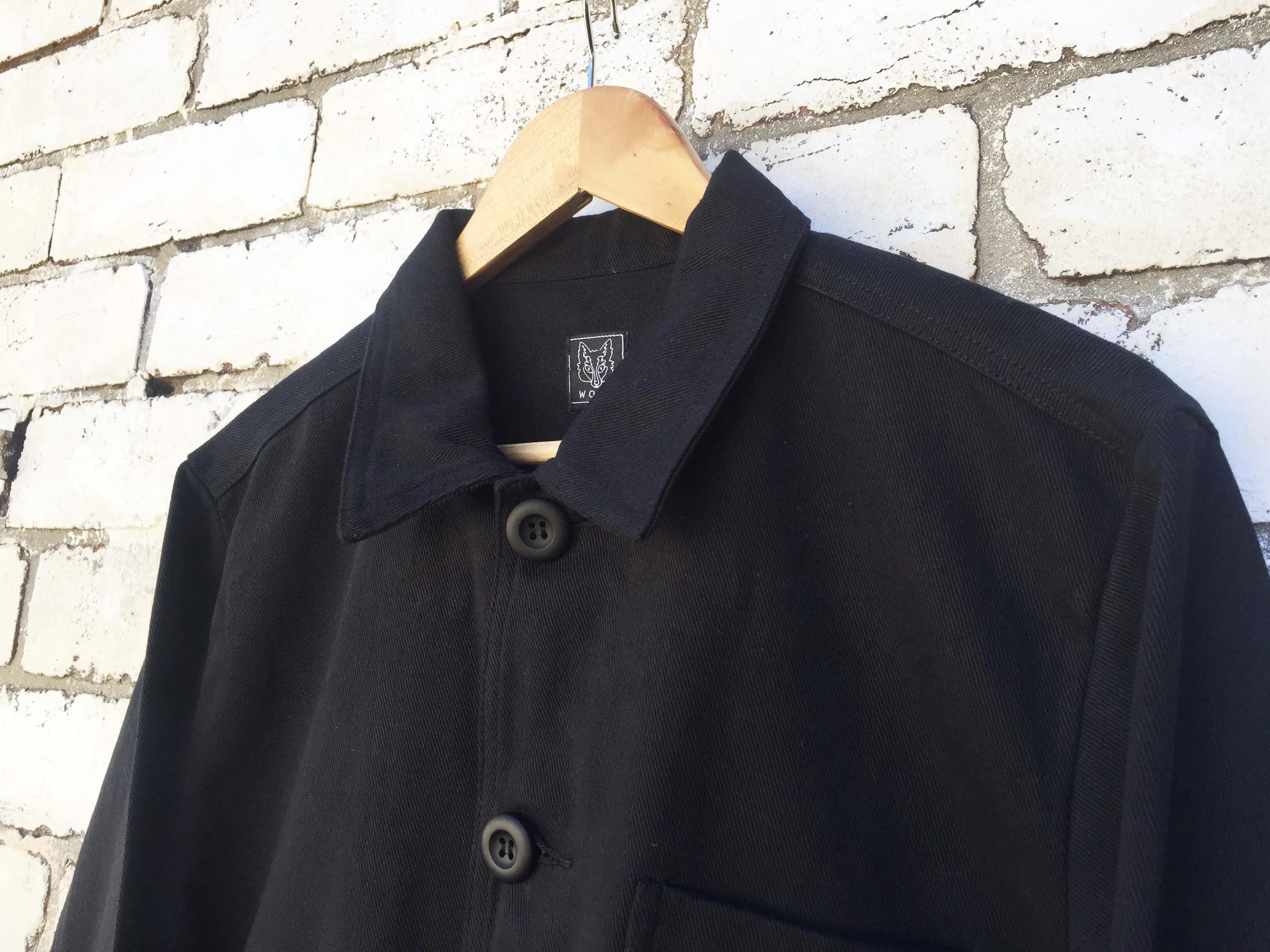 French Chore Jacket Black