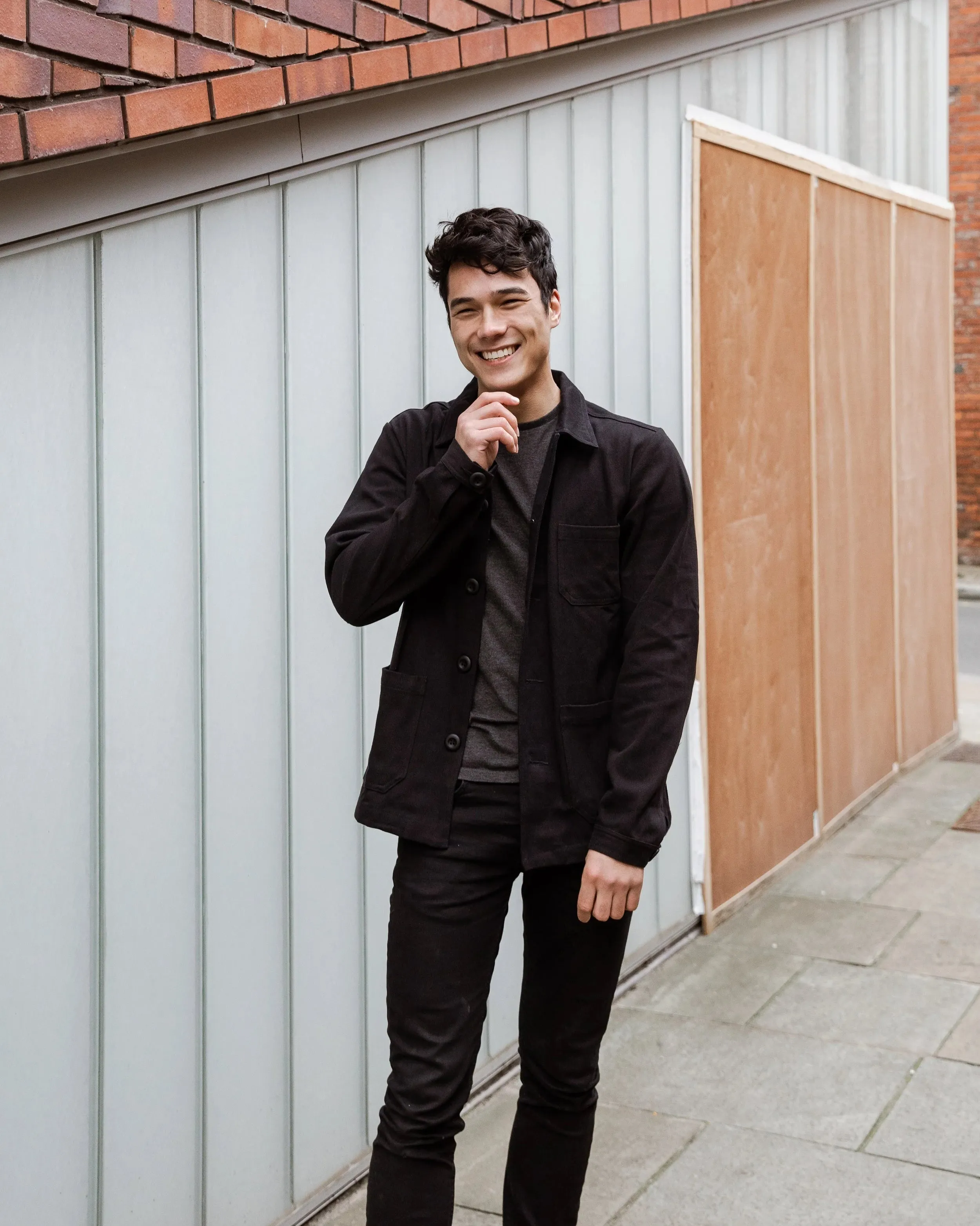 French Chore Jacket Black