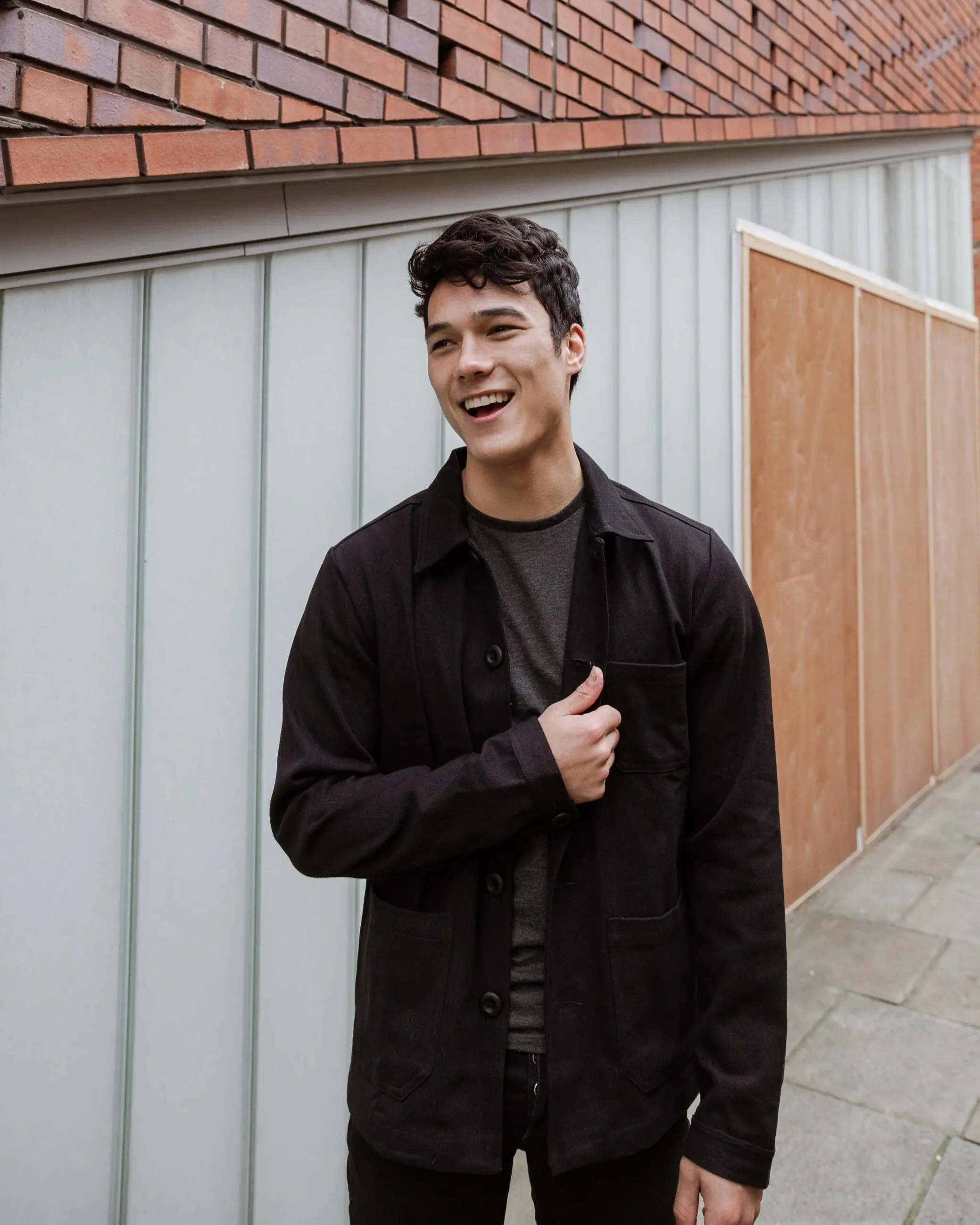 French Chore Jacket Black